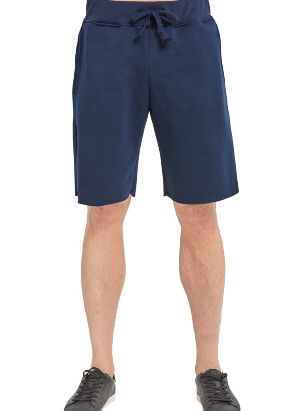 $10 SALE Men's Cotton Blend Navy Fleece Shorts